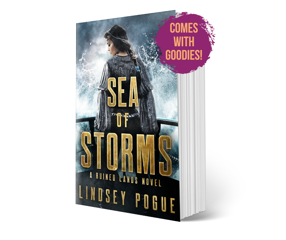 Sea of Storms, A Ruined Lands Novel (Signed Paperback)